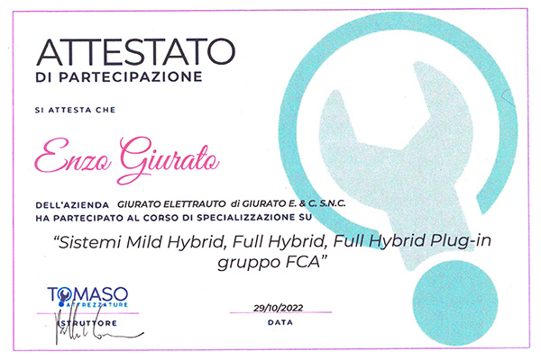 Attestato Sistemi Hybrid